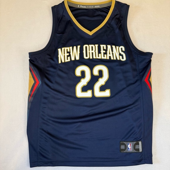 Fanatics Other - Derik Queen New Orleans Pelicans Fanatics Fast Break Jersey Navy Icon Edition L